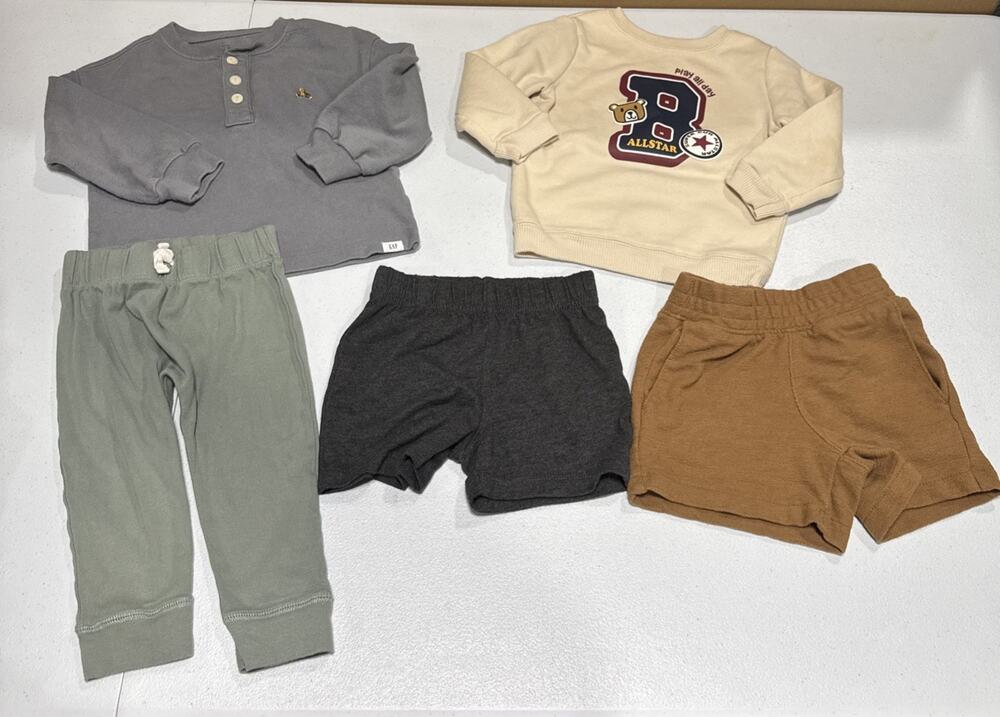 Baby Boys Clothes 18M Sweatshirts, Shorts Bottoms Garanimals, Baby Gap, Carters